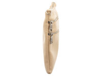 Prato S008-G Reißverschluss Umhängetasche beige