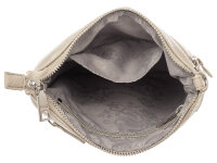 Prato S008-G Reißverschluss Umhängetasche grey