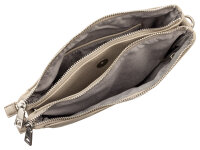 Prato S017-G genarptes PU Umhängetasche Handtasche grey