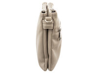 Prato S017-G genarptes PU Umhängetasche Handtasche grey