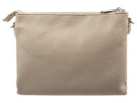 Prato S017-G genarptes PU Umhängetasche Handtasche grey
