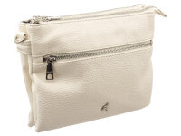 Prato S017-G genarptes PU Umhängetasche Handtasche white