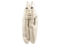 Prato S017-G genarptes PU Umhängetasche Handtasche white