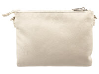 Prato S017-G genarptes PU Umhängetasche Handtasche white
