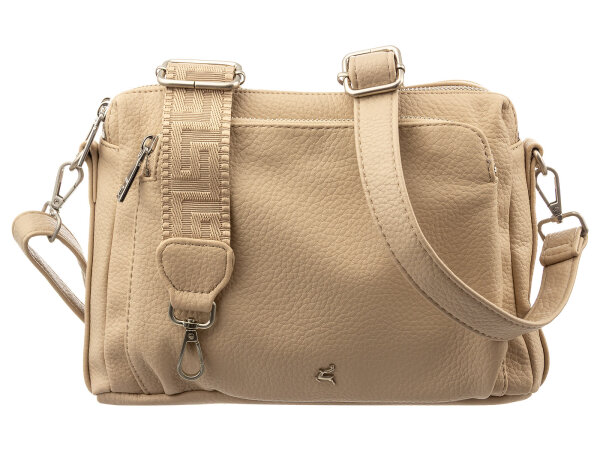 Prato S950-G LM Joyce Umhängetasche genarbtes PU beige