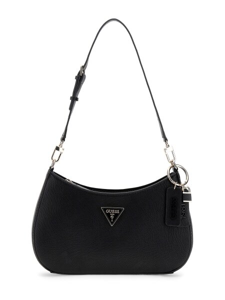 GUESS HWZG9672180 NOELLE II TOP ZIP SHOULDER BAG black