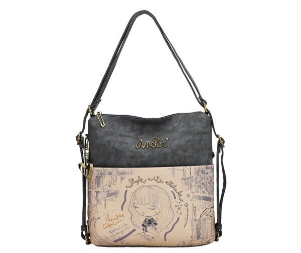 Anekke Studio Bag Schultertasche mit Rucksackfunktion...