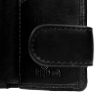 The Chesterfield Brand Wax Pull Up RFID Safe Leder Geldbörse Leicester C08.0382 Black