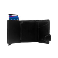 The Chesterfield Brand Wax Pull Up RFID Safe Leder Geldbörse Leicester C08.0382 Black