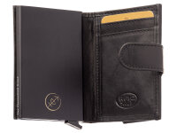 The Chesterfield Brand Antique Buff Crumbled Leder RFID Safe Geldbörse Hannover C08.0457 00 black