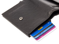 The Chesterfield Brand Antique Buff Crumbled Leder RFID Safe Geldbörse Hannover C08.0457 00 black