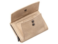 The Chesterfield Brand Antique Buff Crumbled Leder RFID Safe Geldbörse Mannheim C08.0458 05 weiss