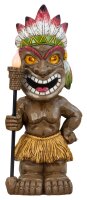 Mel-O-Design 2039 Hawaii Tiki Figur mit Solarlicht braun