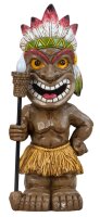 Mel-O-Design 2039 Hawaii Tiki Figur mit Solarlicht braun