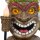 Mel-O-Design 2039 Hawaii Tiki Figur mit Solarlicht braun