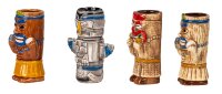 Mel-O-Design 2012 4er Set Tiki Keramik Cocktail Becher...