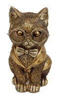 Mel-O-Design 1487 Lustige Katze in gold mit großer...