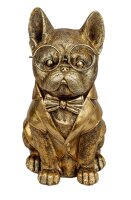 Mel-O-Design 1490 Lustiger Mops in gold mit großer...