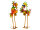 Mel-O-Design 8024 Metall Vogel bunt stehend 2er Set