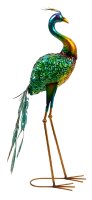 Mel-O-Design 3016 Metall Pfau Gartenfigur Deko Pfau...