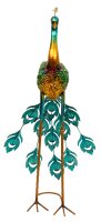 Mel-O-Design 3016 Metall Pfau Gartenfigur Deko Pfau...