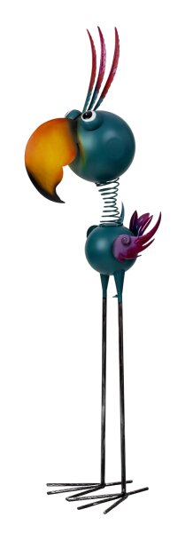 Mel-O-Design 7074 Metall Vogel XL magenta-türkis