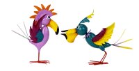 Mel-O-Design 6097 Metall Vögel 2er Set magenta und...