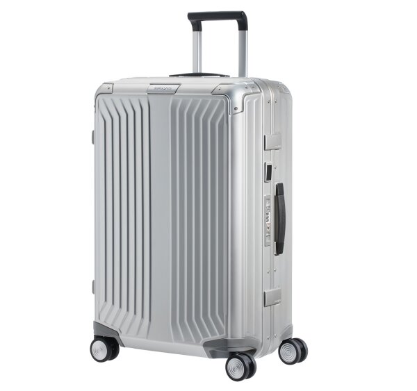Samsonite Lite-Box Alu Spinner 69 cm mit TSA-Zahlenschloss 1004 aluminium
