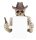 Mel-O-Design 2488 Totenkopf "Cowboy" als Toilettenpapierhalter