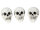 Mel-O-Design 2169 3er Set Halloween-Totenköpfen