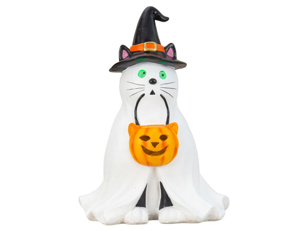 Mel-O-Design 1689 Halloween-Katze mit Leuchtaugen