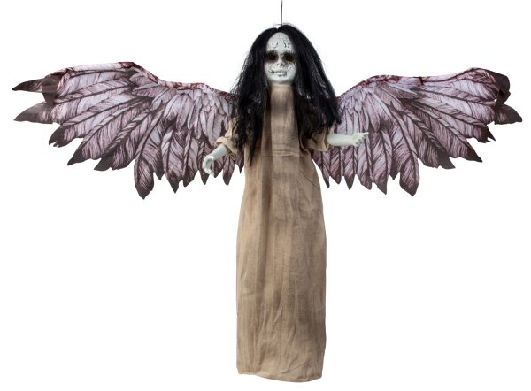 Mel-O-Design 2180 Halloween-Horrorengel zum Hängen mit Sound, LED & Bewegung