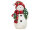 Mel-O-Design 3908 Schneemann stehend mit Nikolausmütze und Schal