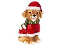 Mel-O-Design 4807 Hund sitzend mit Nikolausmütze...