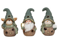Mel-O-Design 1921 Xmas Figuren mintfarben mit LED-Licht