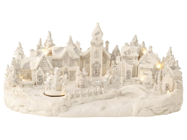 Mel-O-Design 7941 Winterlandschaft Dorf mit LED