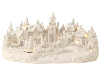 Mel-O-Design 7941 Winterlandschaft Dorf mit LED