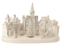 Mel-O-Design 7942 Winterlandschaft Dorf mit LED