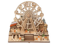 Mel-O-Design 6949 Holzdeko mit Karusell mit LED Licht +...