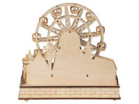 Mel-O-Design 6949 Holzdeko mit Karusell mit LED Licht + Bewegung