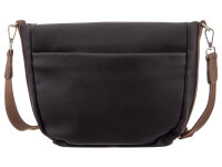 Prato S048-C Umhängetasche Crossbody Bag mit Reißverschluss & Innenfächern black