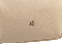 Prato S048-C Umhängetasche Crossbody Bag mit Reißverschluss & Innenfächern light beige