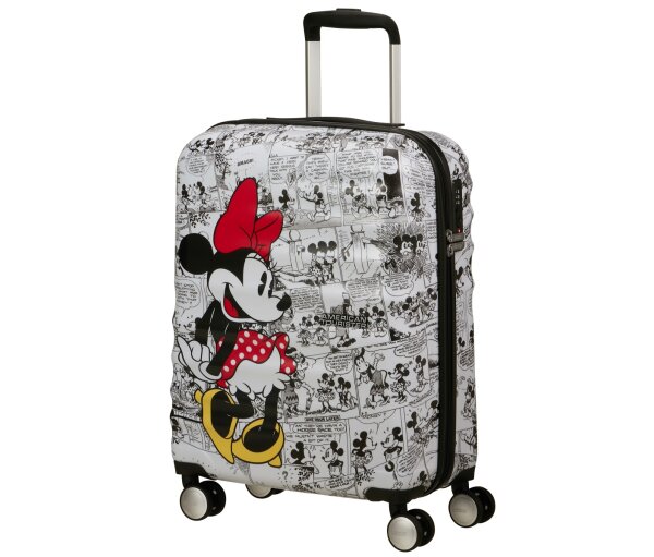 American Tourister Wavebreaker Disney Spinner 55 cm mit TSA-Zahlenschloss Minnie Comics White