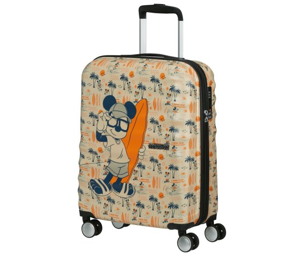 American Tourister Wavebreaker Disney Spinner 55 cm mit TSA-Zahlenschloss Mickey Super Surfer