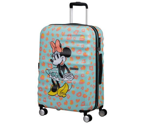 American Tourister Wavebreaker Disney Spinner 67 cm mit TSA-Zahlenschloss Minnie Pastel Dots