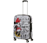 American Tourister Wavebreaker Disney Spinner 67 cm mit TSA-Zahlenschloss Minnie Comics White
