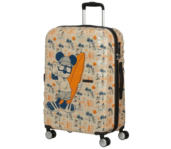 American Tourister Wavebreaker Disney Spinner 67 cm mit TSA-Zahlenschloss Mickey Super Surfer