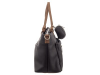 Prato S049-SC Umhängetasche Shopper vielseitig einsetzbar black