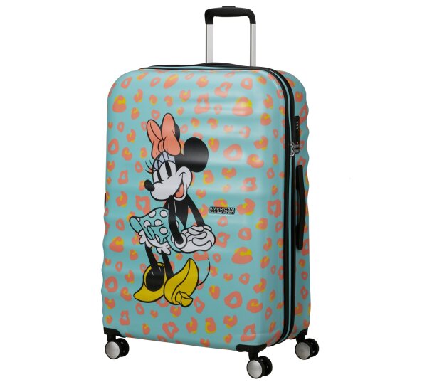 American Tourister Wavebreaker Disney Spinner 77 cm mit TSA-Zahlenschloss Minnie Pastel Dots