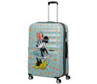 American Tourister Wavebreaker Disney Spinner 77 cm mit TSA-Zahlenschloss Minnie Pastel Dots